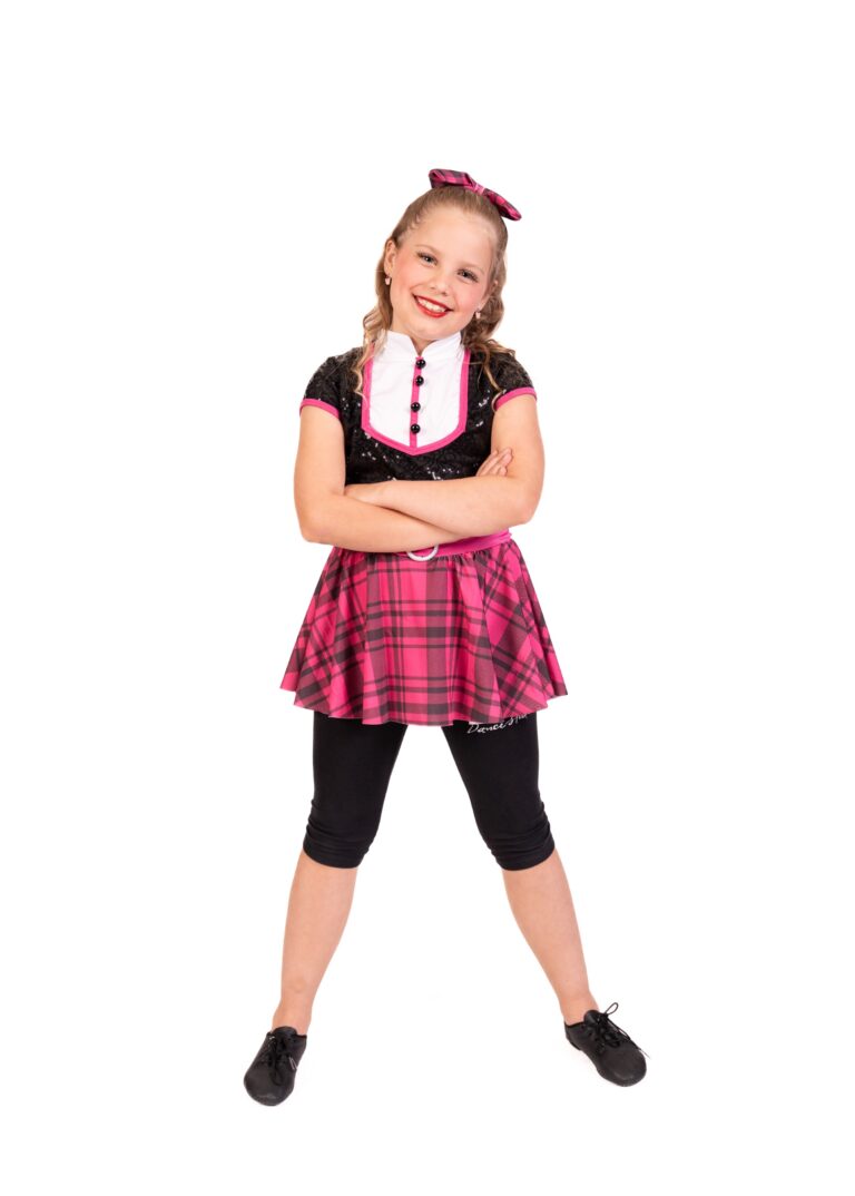 Akimbo Dance Studios young soloist in plaid